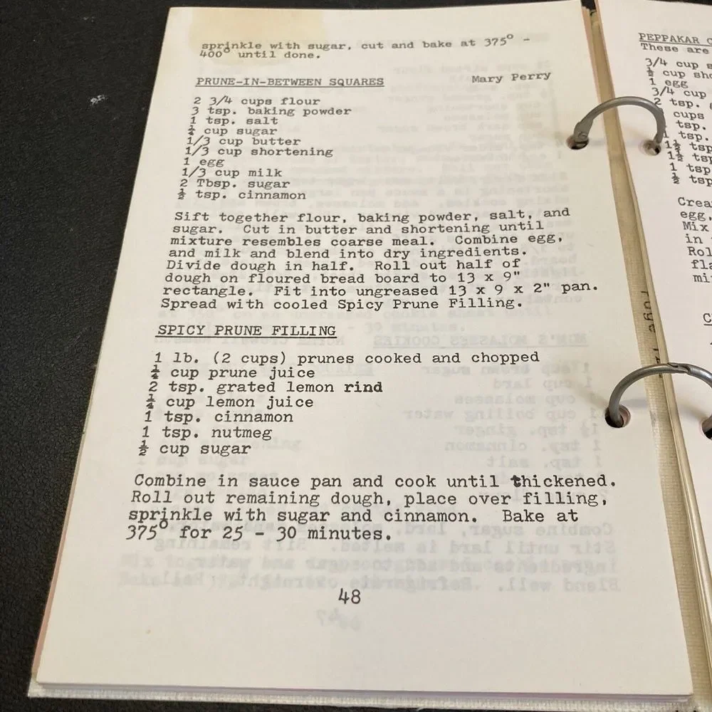 Order of the Eastern Star OES 1980 Forestville Chapter Recipe Cookbook Masonic‎